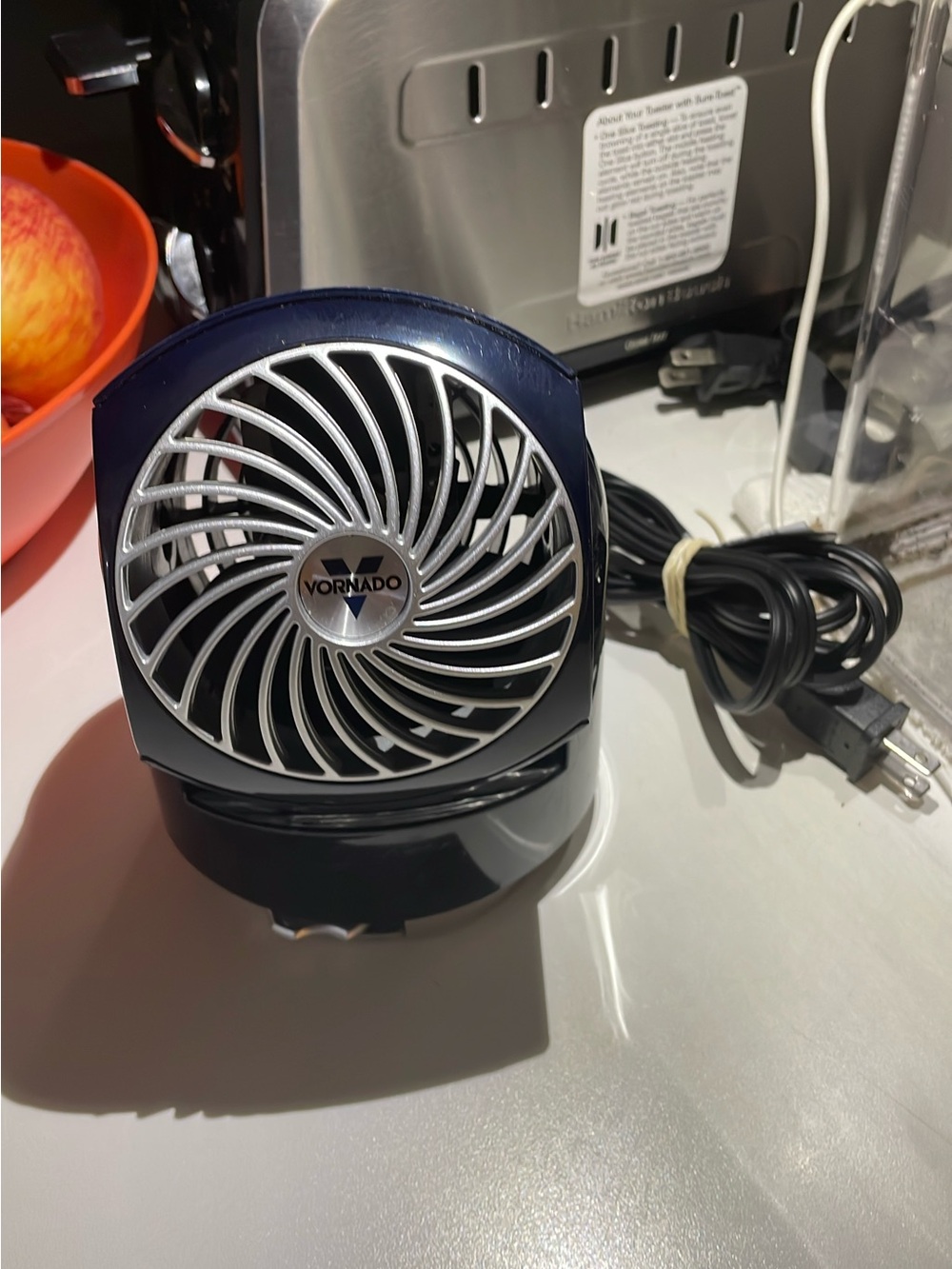 Compact Personal Air Circulator Fan - Black